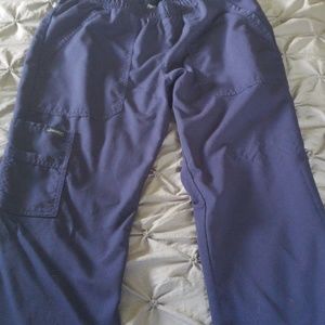 Petite navy blue scrub pants